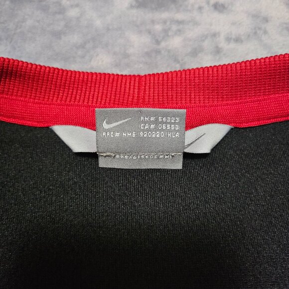 Y2K Nike Long Sleeve Shirt Embroidered Swoosh Red stitching design Men's XL - Picture 7 of 11